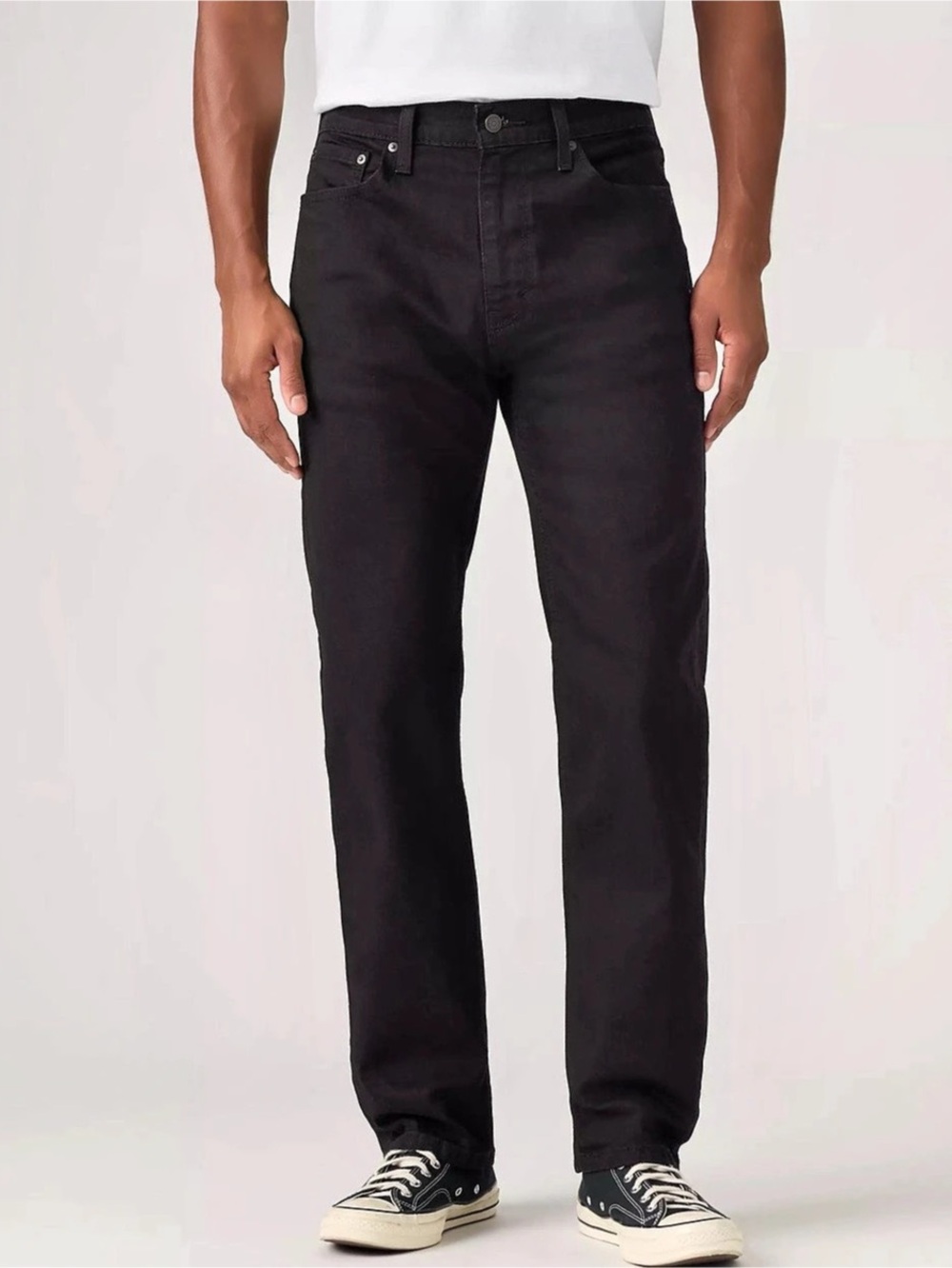 LEVI’S 505 REGULAR FIT MEN’S JEANS – BLACK W38 L32